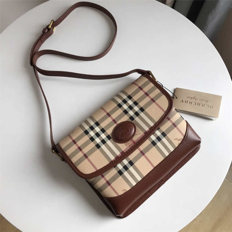 Burberry巴寶莉官方旗艦店包包中古戰馬格紋郵差包￥1480.00的图片-高仿博柏利包包Burberry巴寶莉、高仿博柏利女包Burberry巴寶莉