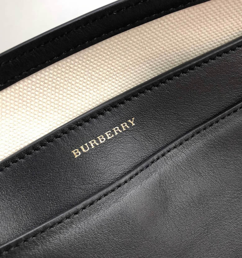 Burberry女包巴寶莉棉質帆佈雙色皮革裁片The Belt貝爾特包￥1680.00的图片-高仿博柏利包包Burberry巴寶莉、高仿博柏利女包Burberry巴寶莉