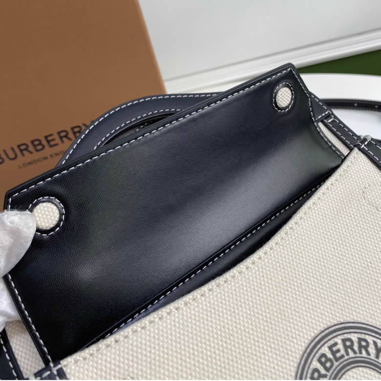 Burberry女包精仿一比一巴寶莉雙色帆佈Horseferry印花托特包￥1480.00的图片-高仿博柏利包包Burberry巴寶莉、高仿博柏利女包Burberry巴寶莉