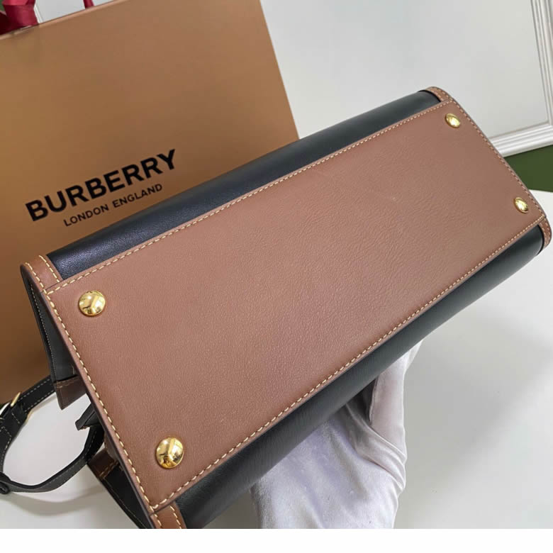 Burberry巴寶莉Vintage復古格紋雙色皮革Title泰爾勒手袋￥1980.00的图片-高仿博柏利包包Burberry巴寶莉、高仿博柏利女包Burberry巴寶莉