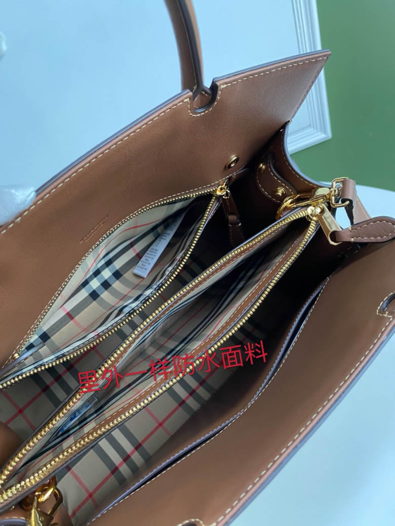 Burberry巴寶莉Vintage復古格紋光滑皮革邊飾Title泰爾勒手袋￥1980.00的图片-高仿博柏利包包Burberry巴寶莉、高仿博柏利女包Burberry巴寶莉