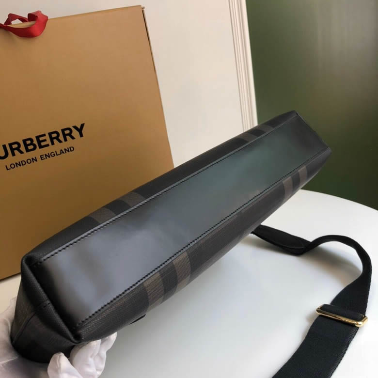 Burberry原單一比一巴寶莉煙熏格紋裁片男款公文包￥1480.00的图片-高仿博柏利包包Burberry巴寶莉、高仿博柏利男包Burberry巴寶莉