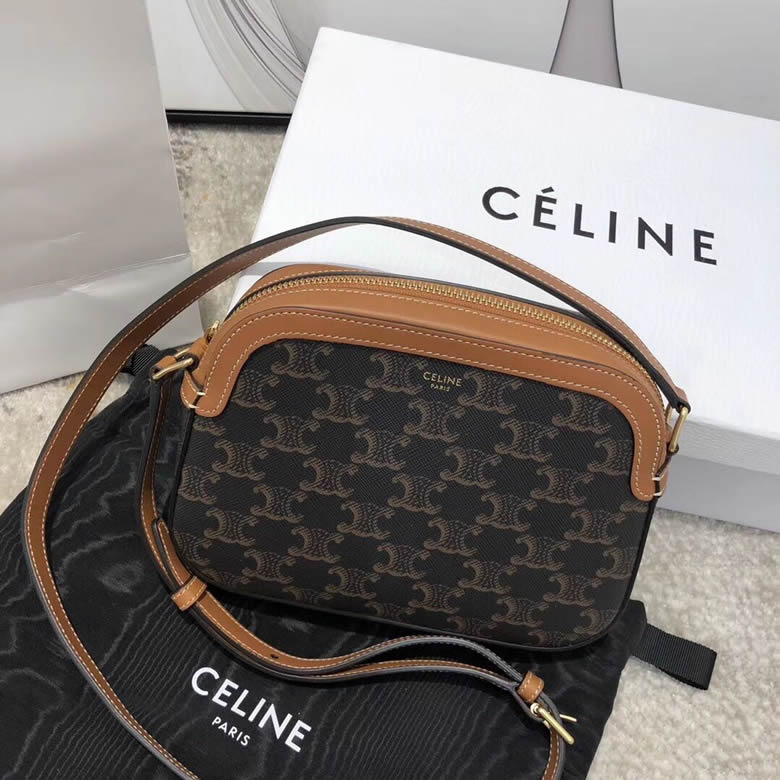 Celine/賽琳TRIOMPHE帆佈小號相機包 191522￥1480.00的图片-高仿賽琳包包CELINE