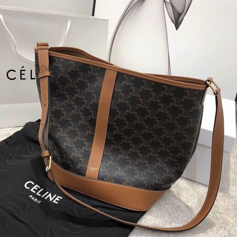 Celine/賽琳 TRIOMPHE CANVAS 中號水桶包 191132￥1480.00