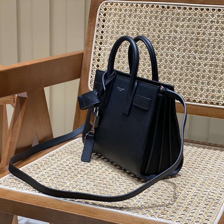 高仿聖羅蘭女包YSL sac de jour山羊紋風琴包 340778黑色22CM￥1680.00的图片-高仿聖羅蘭包包ysl