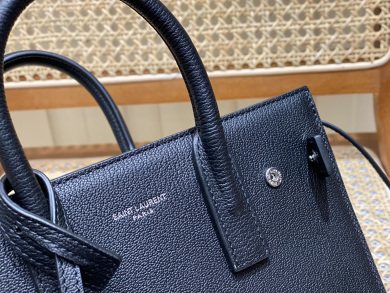 高仿聖羅蘭女包YSL sac de jour山羊紋風琴包 340778黑色22CM￥1680.00的图片-高仿聖羅蘭包包ysl