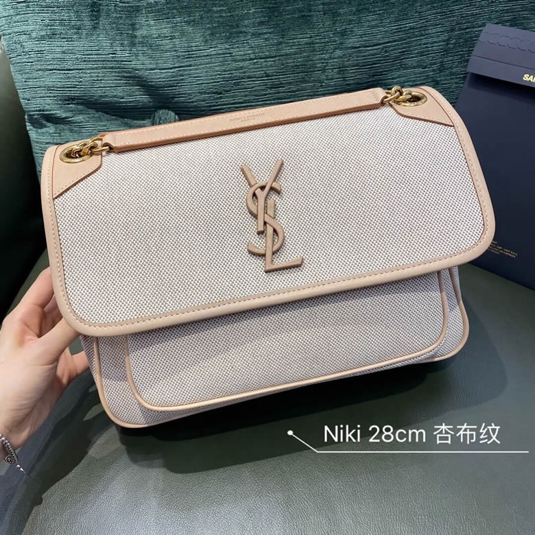 原單聖羅蘭YSL Niki 28新版本單肩斜挎包 633158帆佈￥1980.00