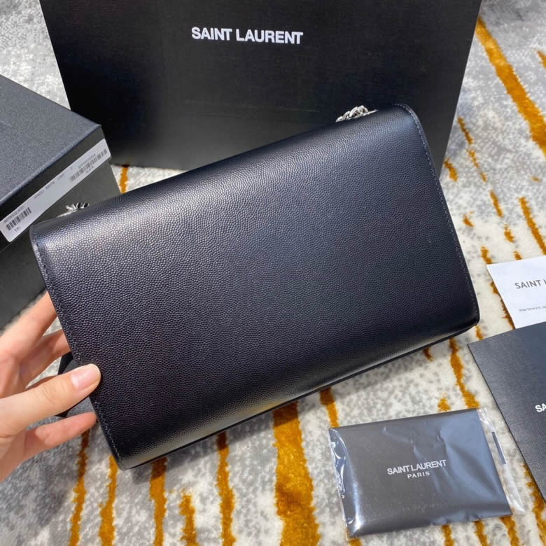 YSL/聖羅蘭KATE單肩斜挎鏈條包354021黑色銀扣￥1780.00的图片-高仿聖羅蘭包包ysl