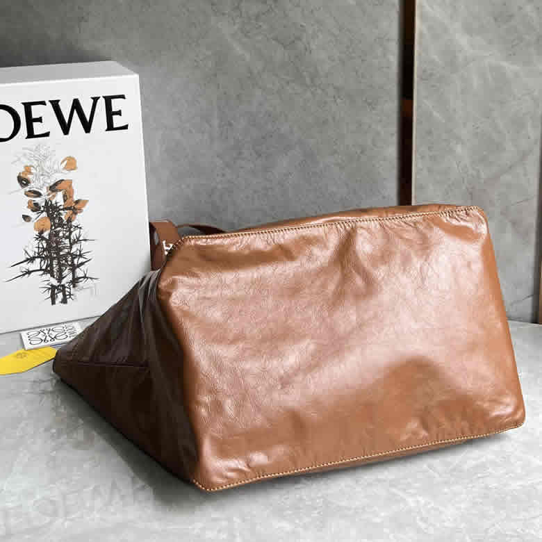 LOEWE Fold Shopper最新秀款購物袋/媽咪袋0685焦糖色￥1980.00的图片-高仿羅意威包包Loewe