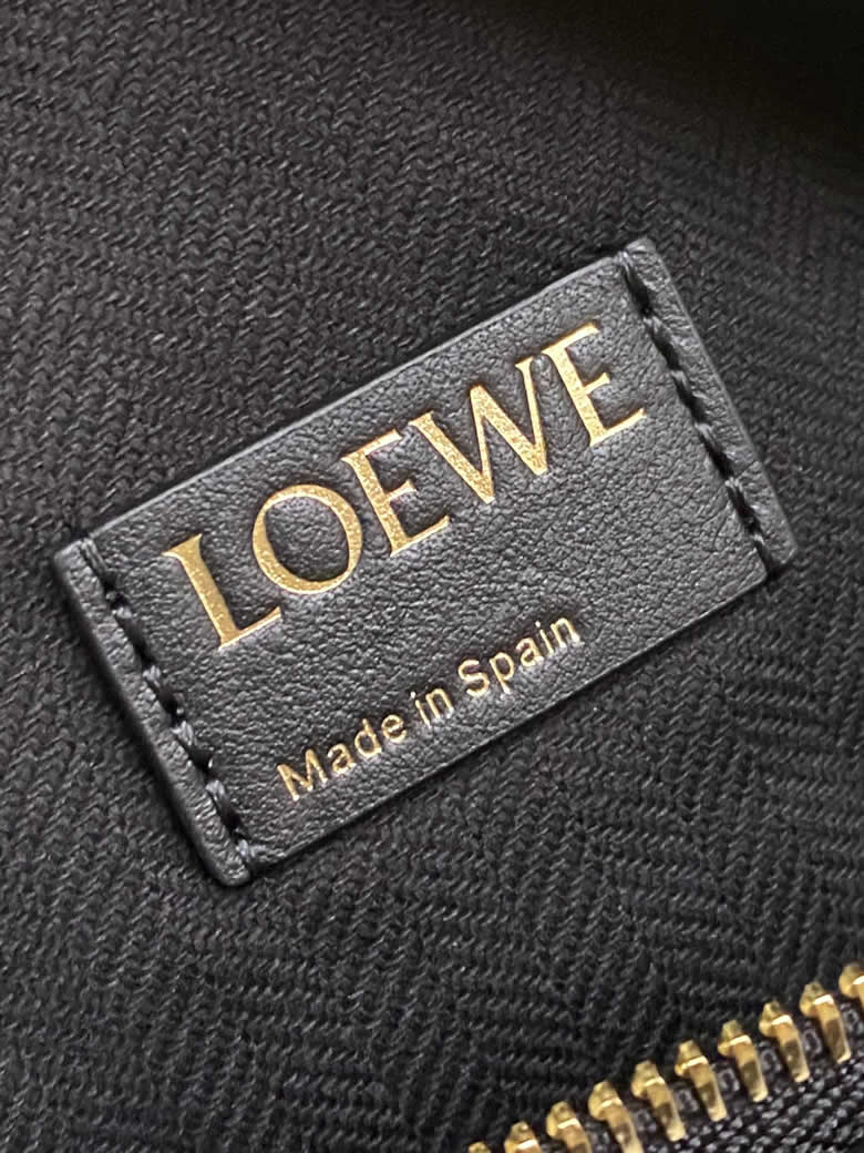 Loewe羅意威Cubi繡花便當包腋下包 0558大號黑色￥1480.00的图片-高仿羅意威包包Loewe