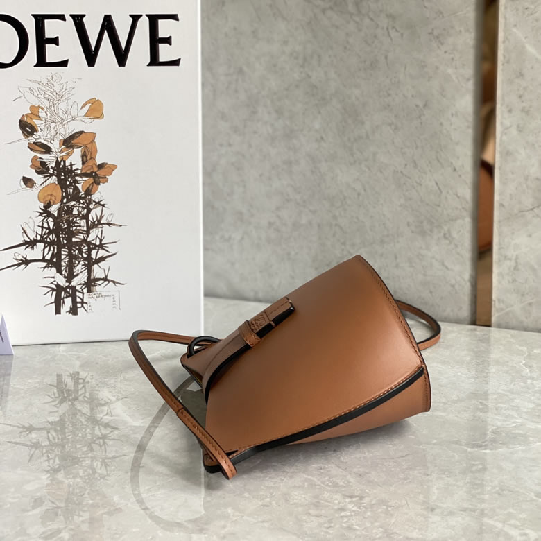 高仿LOEWE羅意威 Moulded Bucket Bag 0677棕色￥1480.00的图片-高仿羅意威包包Loewe