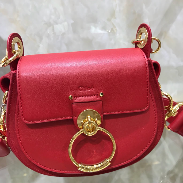 Chloe/克洛伊Tess手袋 S1153紅色￥1680.00的图片-高仿蔻依包包Chloe