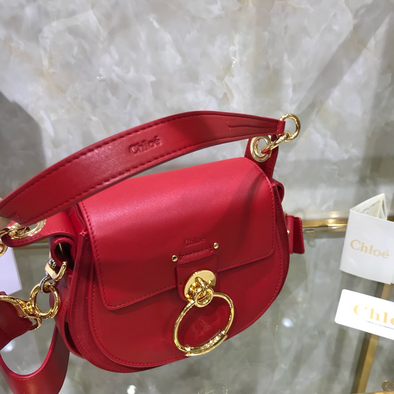 Chloe/克洛伊Tess手袋 S1153紅色￥1680.00的图片-高仿蔻依包包Chloe