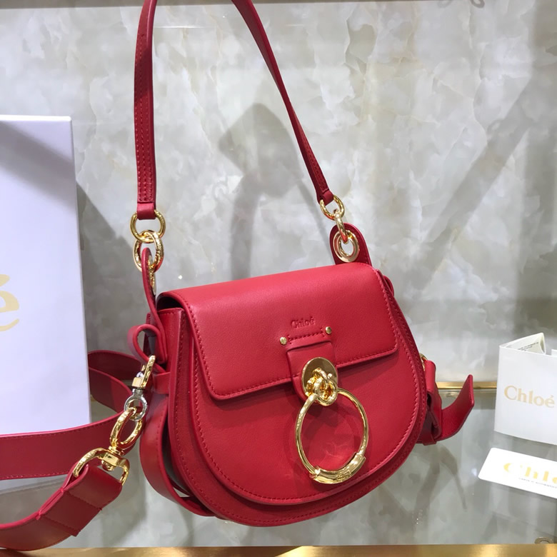 Chloe/克洛伊Tess手袋 S1153紅色￥1680.00的图片-高仿蔻依包包Chloe