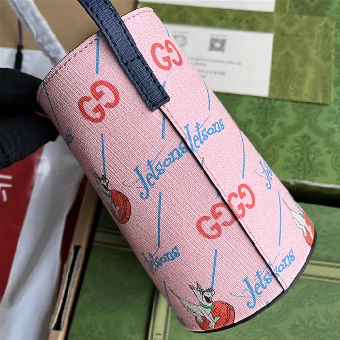 原廠皮配(Cdfmall三亞免稅店手提袋】gucci古馳兒童印花水桶包￥1480.00的图片-高仿古奇包包Gucci、高仿古奇女包Gucci