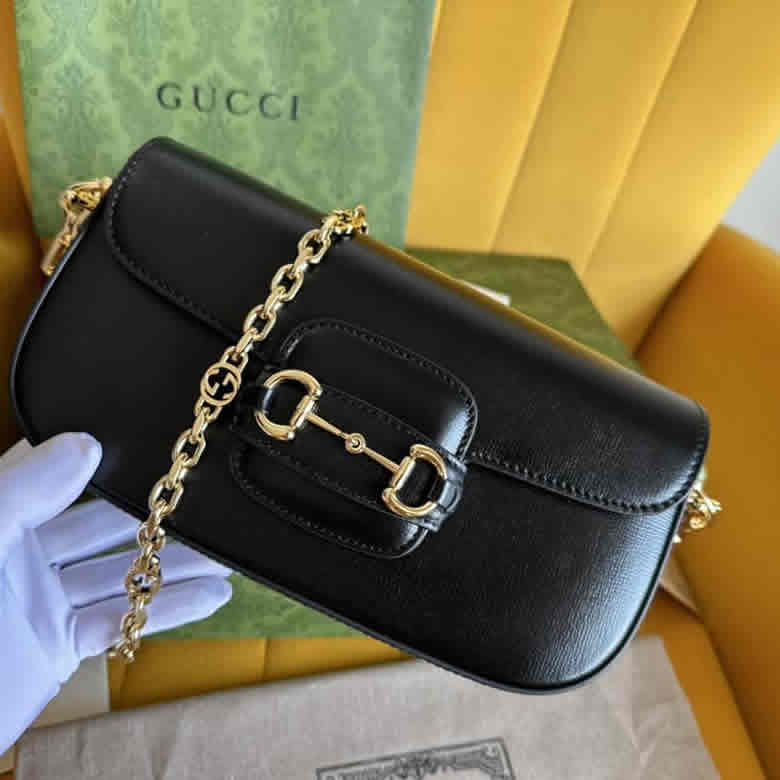 Gucci Horsebit 1955繫列小號肩背包 735178 1DB0G 1000￥1480.00