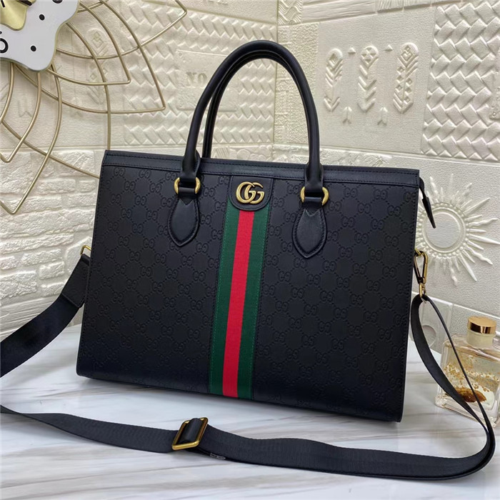 最新爆款guccci古馳男士公文包￥2480.00的图片-高仿古奇包包Gucci、高仿古奇男包Gucci