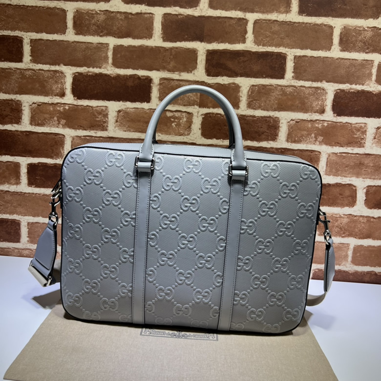 GUCCI古馳GG印花壓紋公文包658573￥1980.00的图片-高仿古奇包包Gucci、高仿古奇男包Gucci