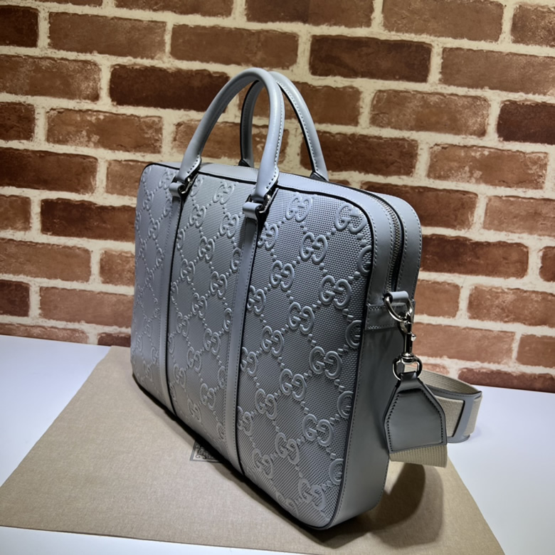 GUCCI古馳GG印花壓紋公文包658573￥1980.00的图片-高仿古奇包包Gucci、高仿古奇男包Gucci