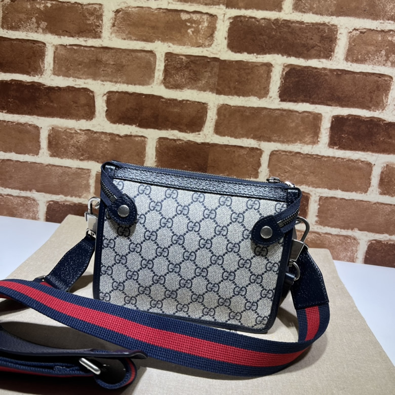 GUCCI古馳互扣式雙G郵差包674164￥1480.00的图片-高仿古奇包包Gucci、高仿古奇男包Gucci