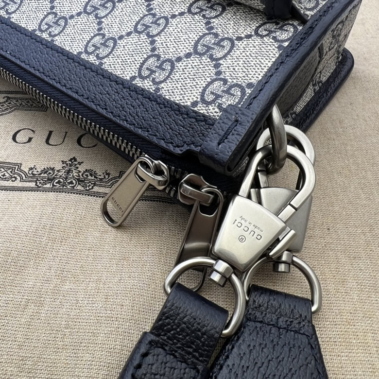 GUCCI古馳互扣式雙G郵差包674164￥1480.00的图片-高仿古奇包包Gucci、高仿古奇男包Gucci