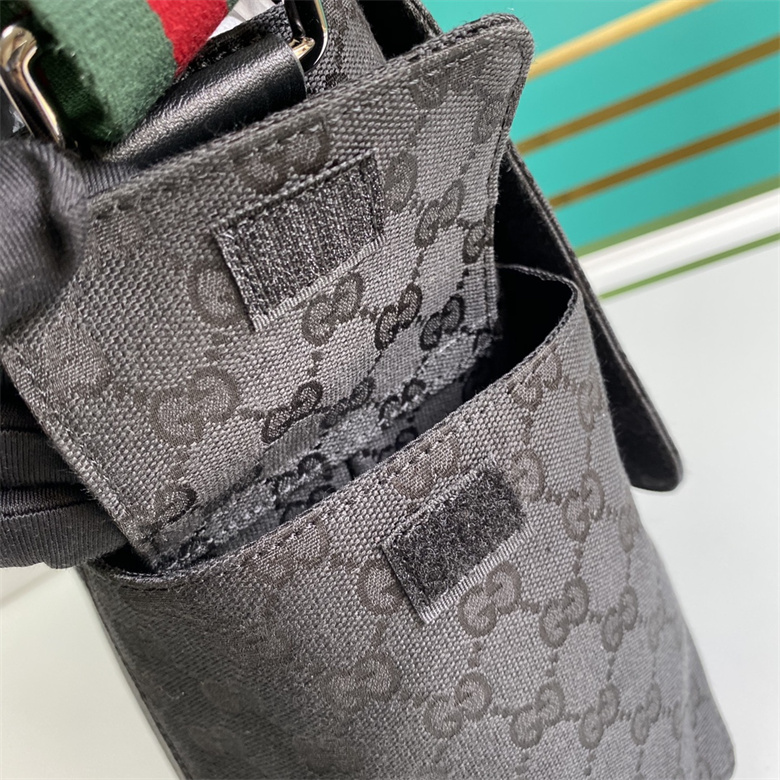 gucci經典男包多功能斜背包 201761黑￥1480.00的图片-高仿古奇包包Gucci、高仿古奇男包Gucci