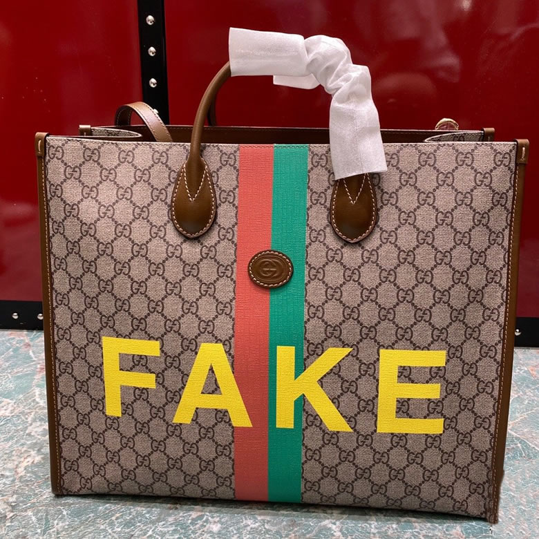 Gucci購物袋 Fake/Not印花大號托特包 630353￥1880.00的图片-高仿古奇包包Gucci、高仿古奇男包Gucci