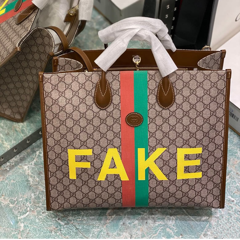 Gucci購物袋 Fake/Not印花大號托特包 630353￥1880.00的图片-高仿古奇包包Gucci、高仿古奇男包Gucci