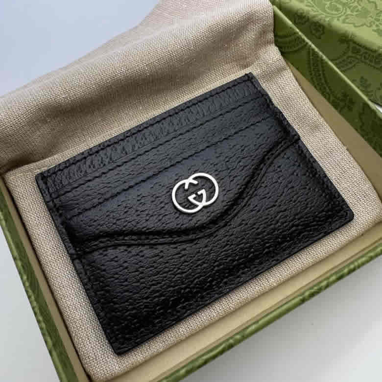 高端版本GUCCI古馳互扣式雙G卡片夾734999￥980.00的图片-高仿古奇包包Gucci、高仿古奇錢包Gucci