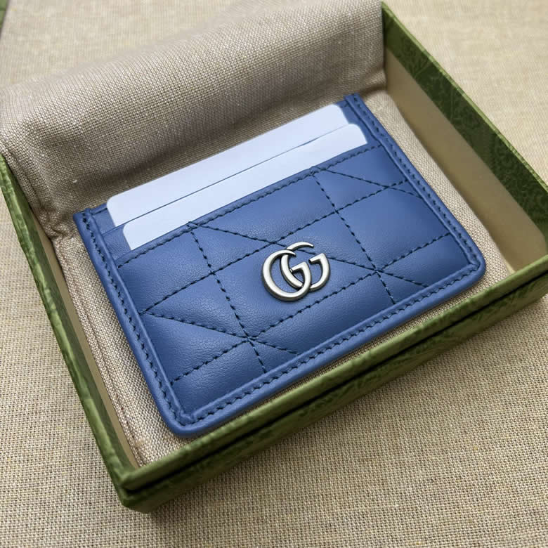 GUCCI古馳GG Marmont繫列絎縫卡片夾443127￥880.00的图片-高仿古奇包包Gucci、高仿古奇錢包Gucci