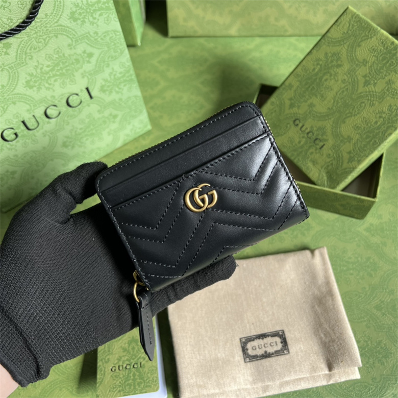 gucci女士錢包GG Marmont繫列671772黑￥880.00的图片-高仿古奇包包Gucci、高仿古奇錢包Gucci