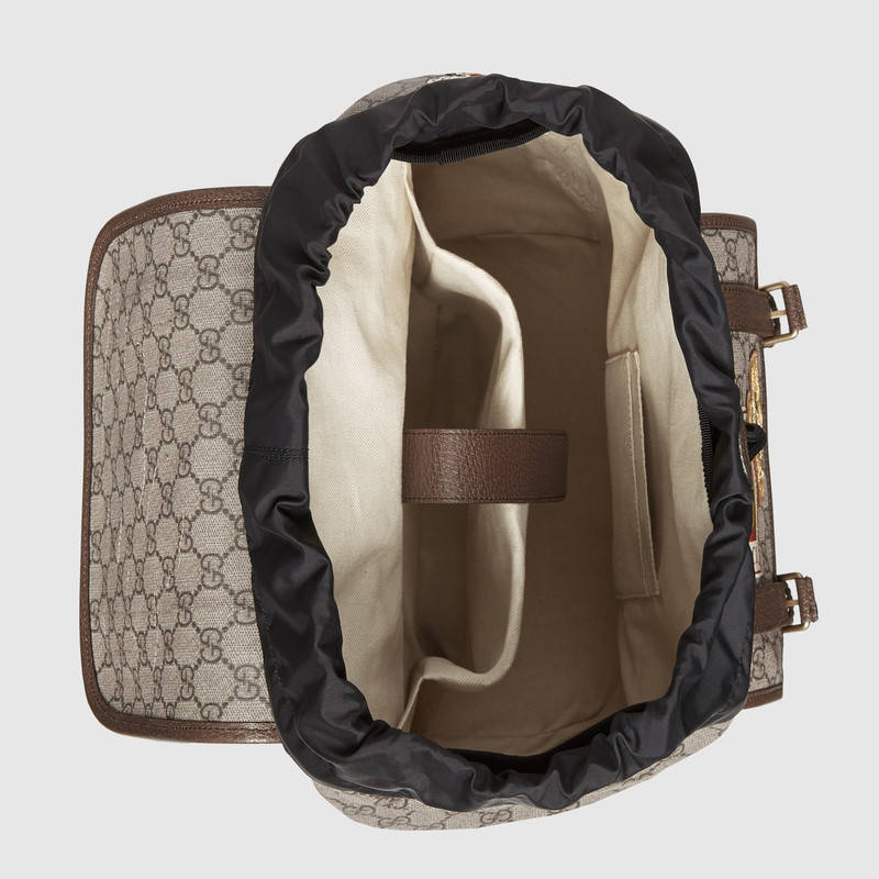 原單473869 Gucci古馳Courrier繫列軟GG Supreme帆佈雙肩包￥2880.00的图片-高仿古奇包包Gucci、高仿古奇旅行袋/行李箱Gucci
