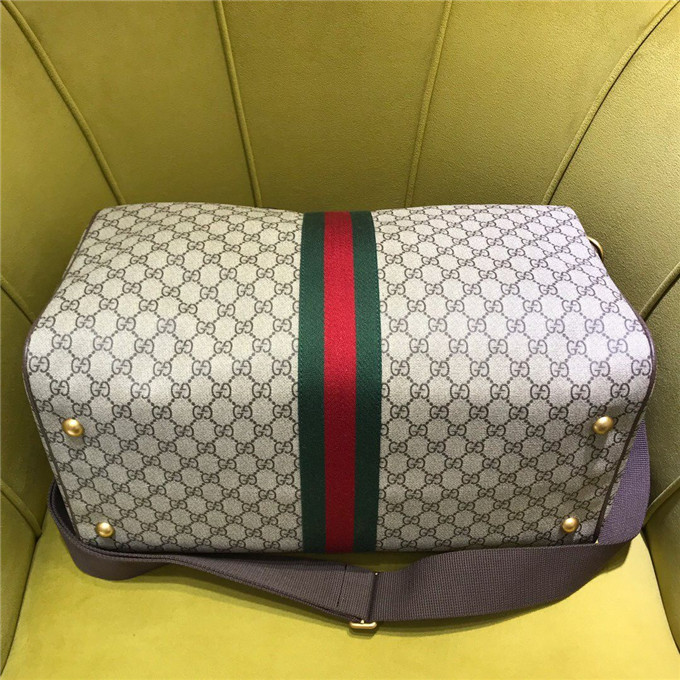 高仿Gucci旅行包原版古馳男包SupremeKeepall紅綠織帶裝飾旅行包547953￥1980.00的图片-高仿古奇包包Gucci、高仿古奇旅行袋/行李箱Gucci