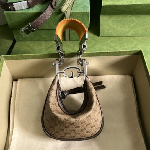 高仿古奇女包GUCCI/古馳繫列迷妳手袋 黑色皮革718512￥1680.00