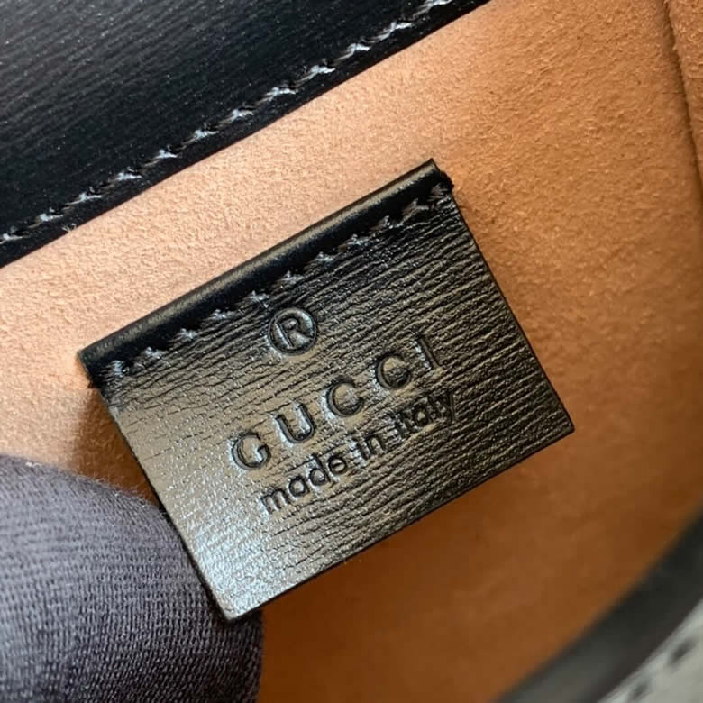 Gucci/古馳黑色小牛皮馬銜扣1955繫列迷妳手袋 手機包625615 0YK0G 1000￥1480.00的图片-高仿古奇包包Gucci、高仿古奇男包Gucci