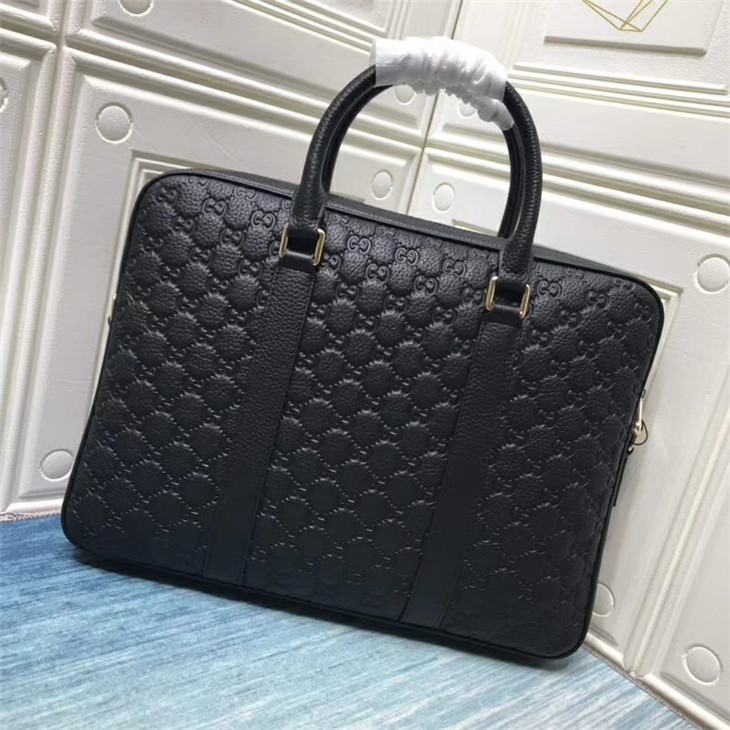 超a古馳GUCCI古奇2004-1男士黑色公文包￥1980.00的图片-高仿古奇包包Gucci、高仿古奇男包Gucci